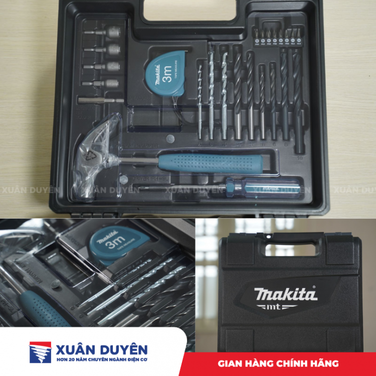 Máy khoan búa 26 phụ kiện Makita M8103KX2B (23MM, 430W)