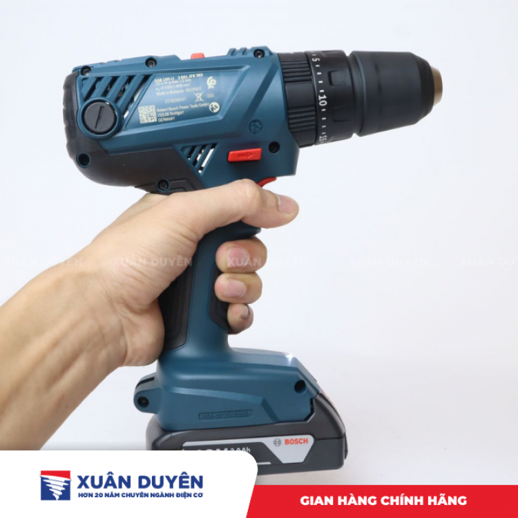 Máy khoan búa vặn vít dùng pin 18V Bosch GSB 180-LI