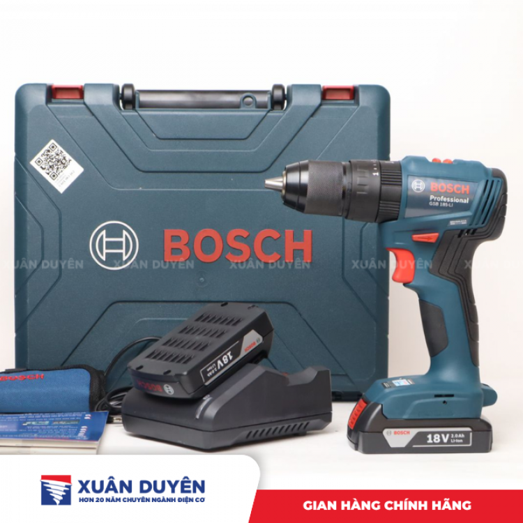 Máy khoan động lực dùng pin 18V Bosch GSB 185-LI