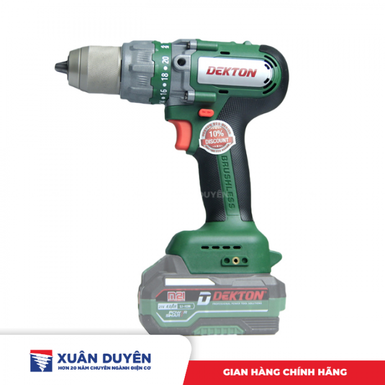 Máy khoan động lực dùng pin 21V Dekton M21-ID1395ATC (Chưa kèm pin sạc)