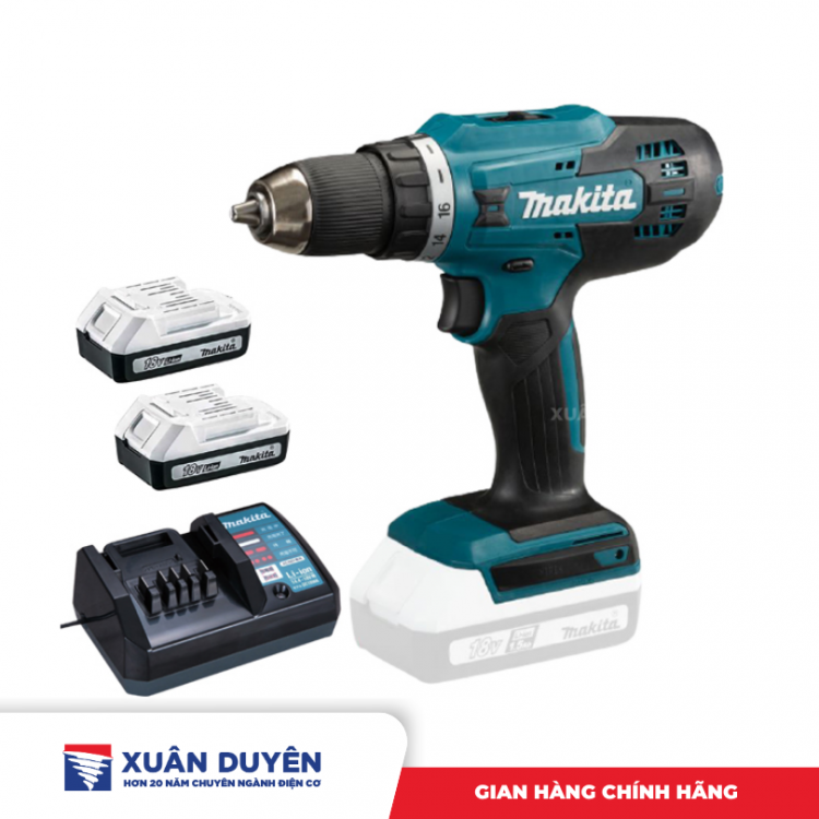 Máy khoan vặn vít dùng pin 18V Makita DF488DWAE