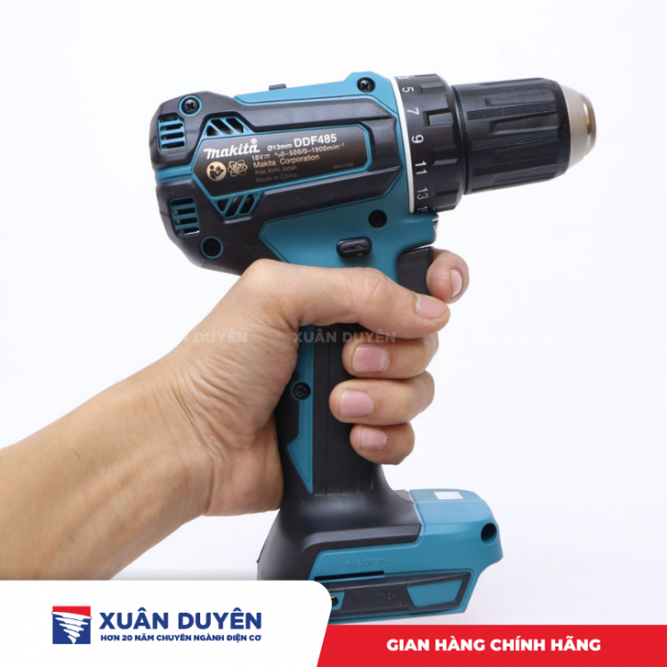 Máy khoan vặn vít dùng pin 18V Makita DDF485Z (BL) (Chưa kèm pin sạc)