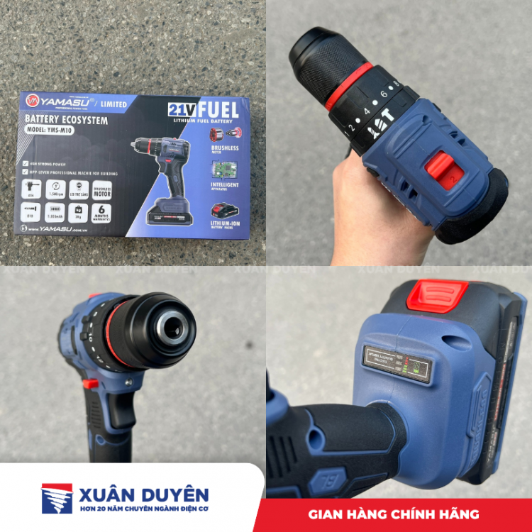 Máy khoan vít pin 21V Yamasu YMS-M10