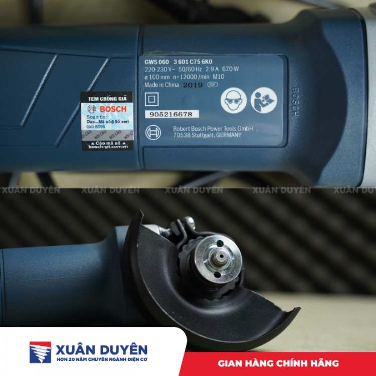 Máy mài góc Bosch GWS 060 (100MM, 670W)