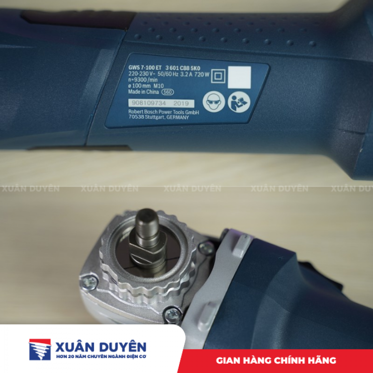 Máy mài góc Bosch GWS 7-100ET (100MM, 720W) (điều chỉnh tốc độ)