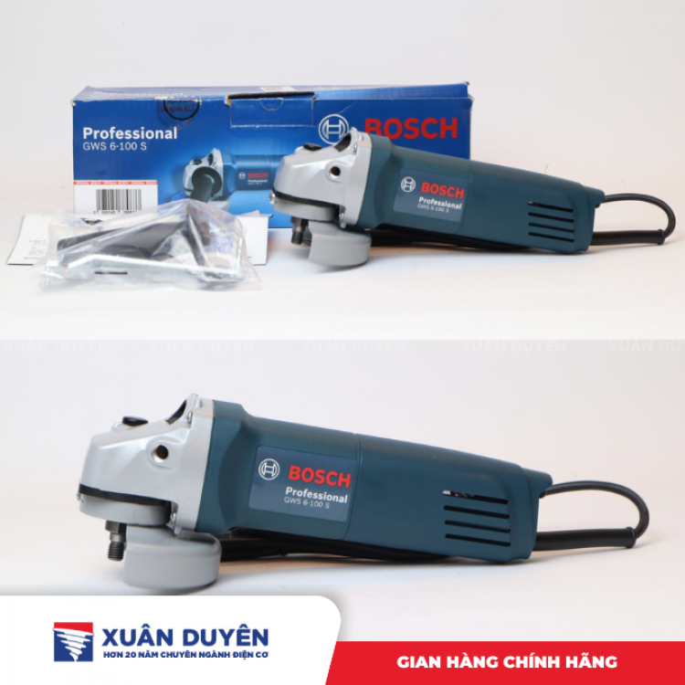 Máy mài góc Bosch GWS6-100S (100MM, 710W) (Công tắc đuôi)