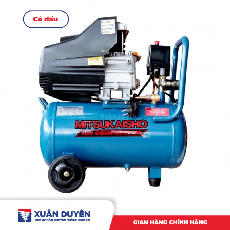 Máy nén khí có dầu 24L Mitsukaiso 2HP