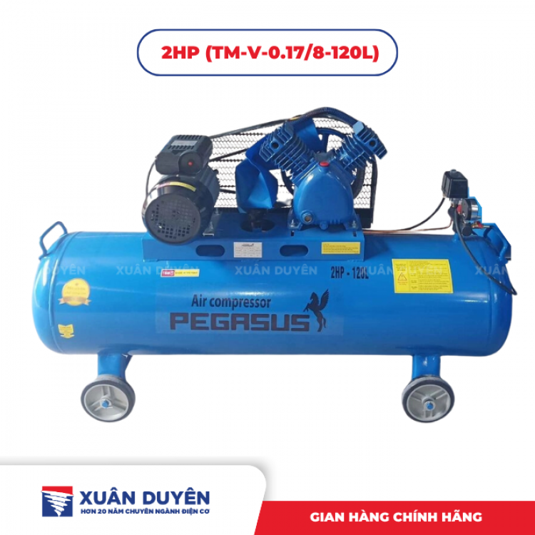 Máy nén khí Pegasus coro 2HP (TM-V-0.17/8-120L)