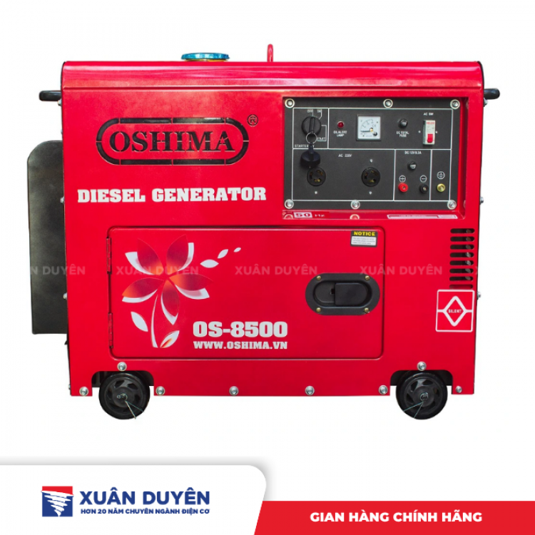 Máy phát điện chạy dầu 7KW Oshima OS-8500 có đề