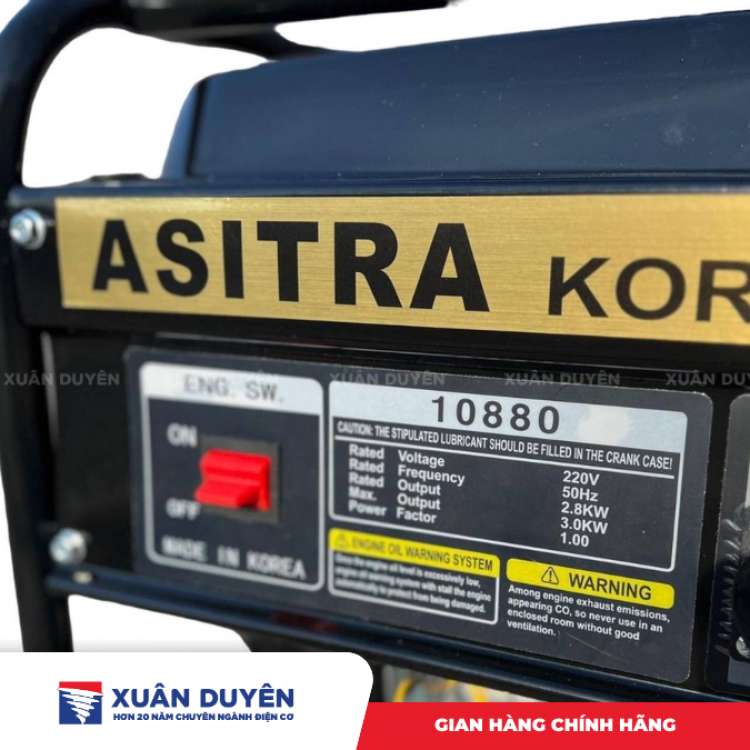 Máy phát điện chạy xăng 3KW Asitra AST10880