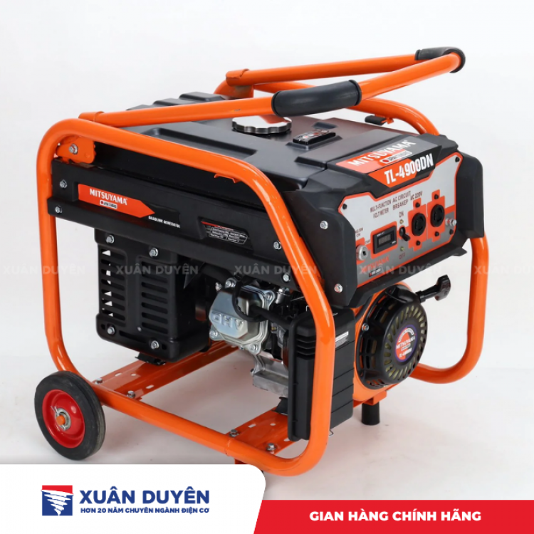 Máy phát điện chạy xăng 3KW Mitsuyama TL-4900DN có đề