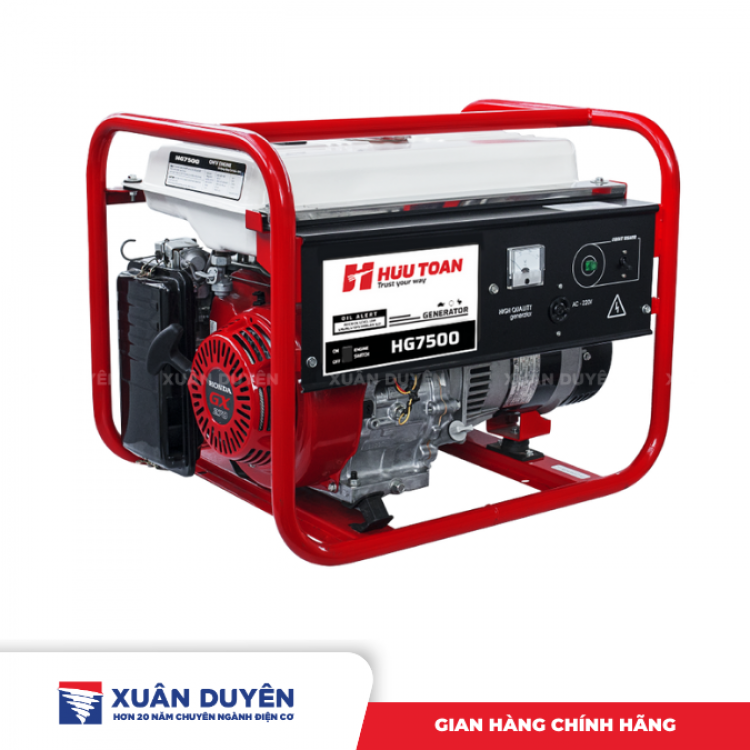 Máy phát điện chạy xăng 5.5KVA Honda Hữu Toàn HG7500