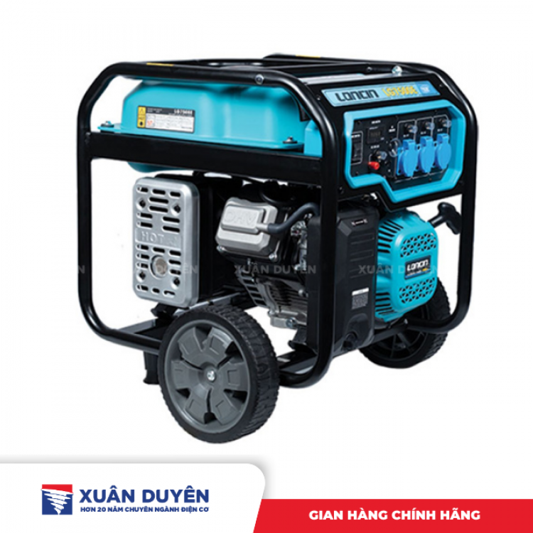 Máy phát điện chạy xăng 5.5KW Loncin LG7500E có đề