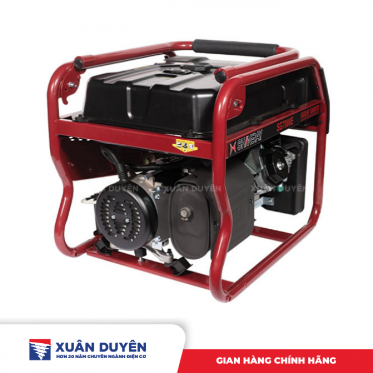Máy phát điện chạy xăng 5KW Shineray SG7000E 5KW (có đề, có bánh xe đẩy)