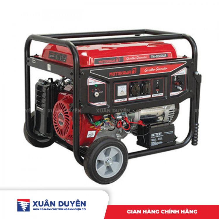 Máy phát điện chạy xăng 7KW Motokawa MK-8500WE có đề