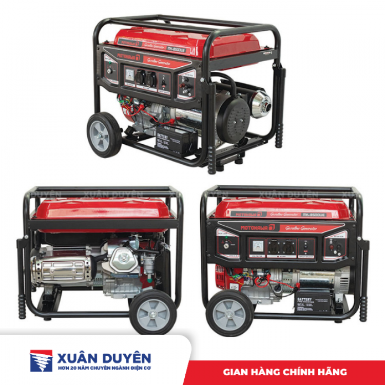 Máy phát điện chạy xăng 7KW Motokawa MK-8500WE có đề