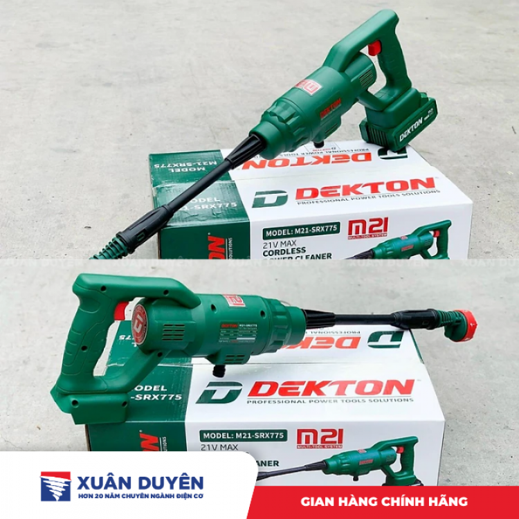 Máy rửa xe dùng pin 21V Dekton M21-SRX775