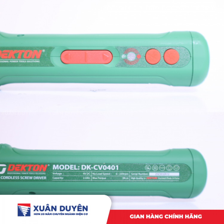 Máy vặn vít dùng pin 4V Dekton DK-CV0401