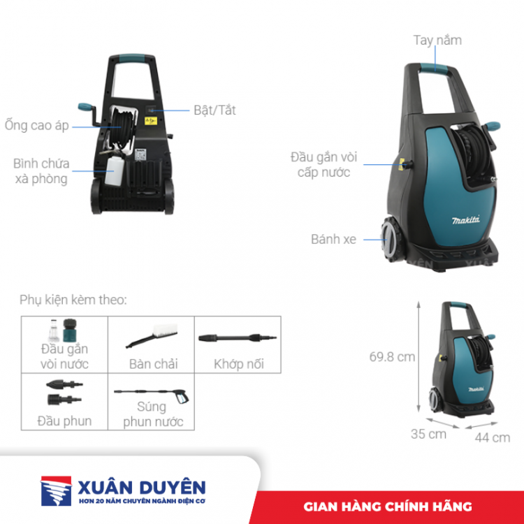 Máy xịt áp lực cao Makita HW111 (1700W)