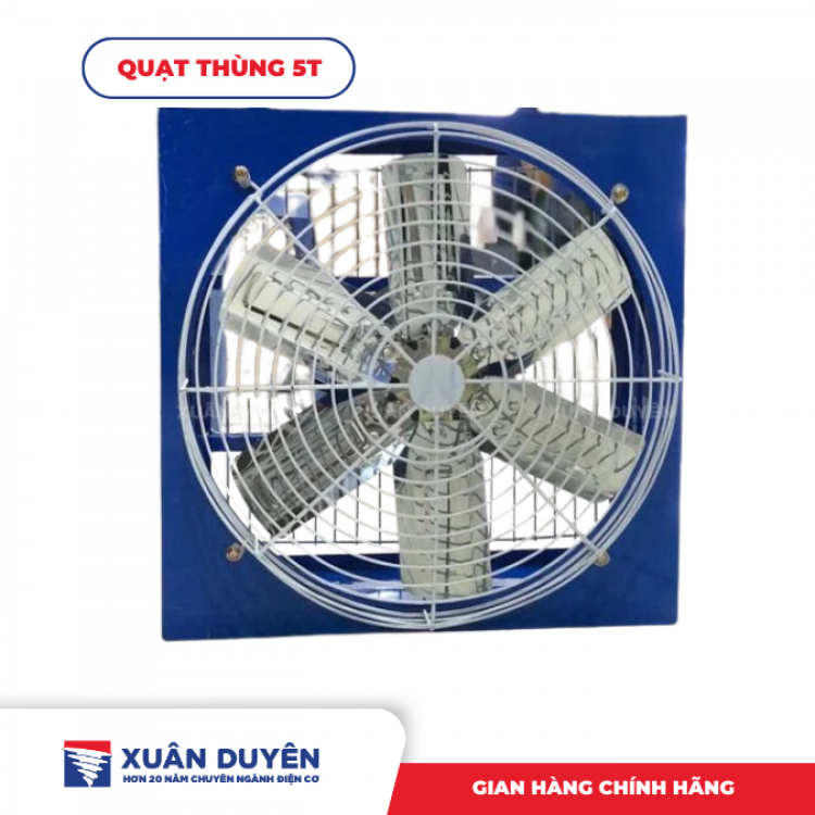 Quạt thông gió vuông lá sách 5T