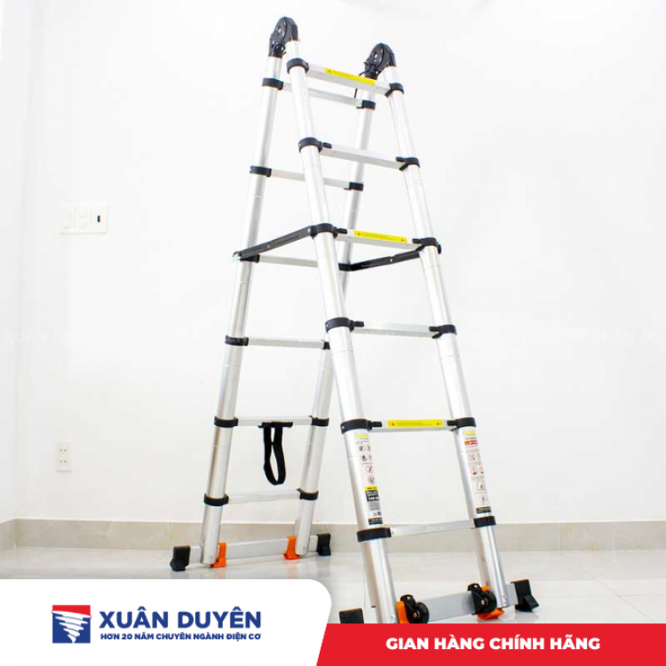 Thang nhôm đôi Nakata TY637 (chữ A 2.2m + 2.2m) màu đen
