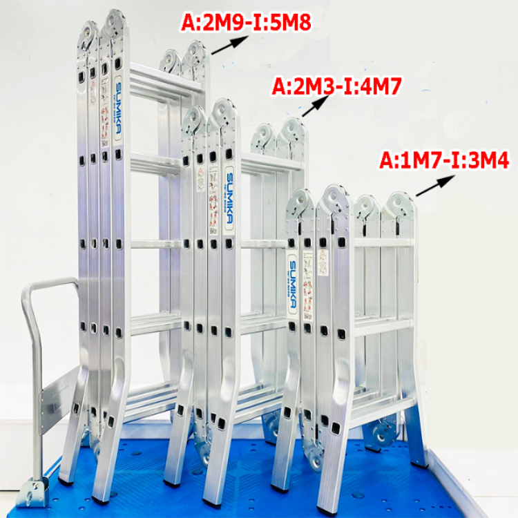 Thang nhôm xếp 4 bậc Nakata VN404 (4m7)