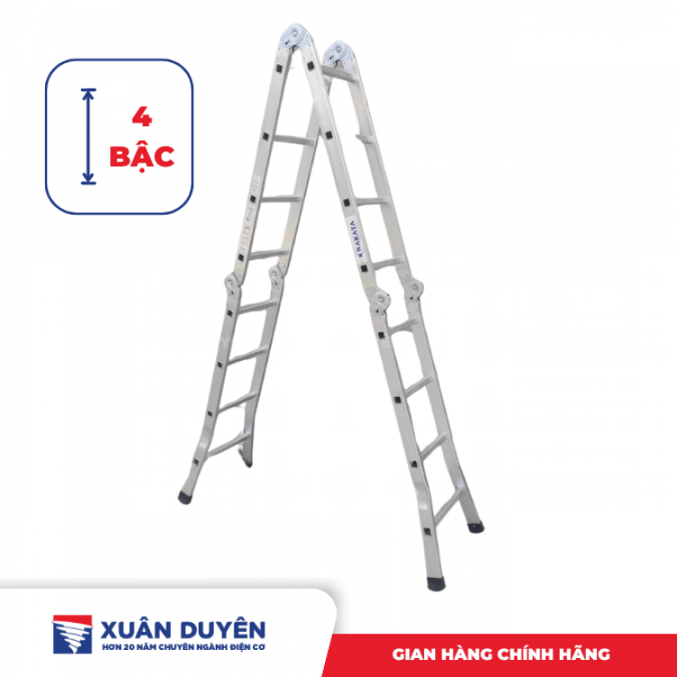 Thang nhôm xếp 4 bậc Nakata VN404 (4m7)