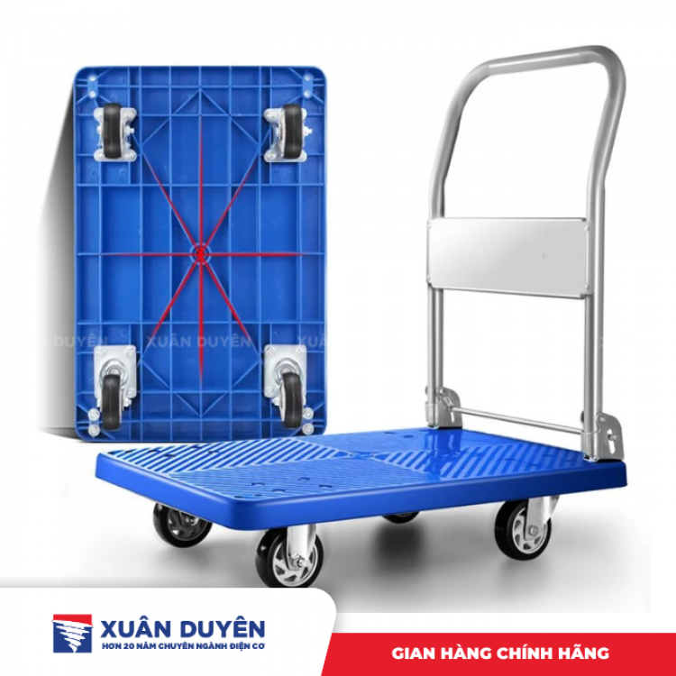Xe đẩy hàng 4 bánh sàn nhựa Feida FD-150 (150Kg)
