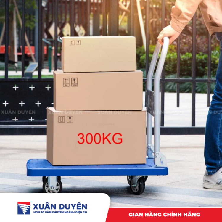 Xe đẩy hàng 4 bánh sàn nhựa Feida FD-150 (150Kg)